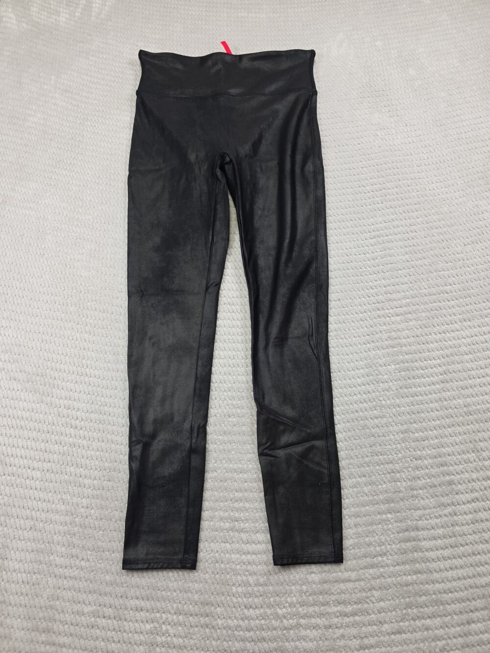 Spanx Leggings Womens XL Black Shimmer